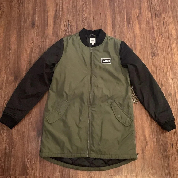 Vans Boom Olive Long Jacket Boom Olive Green NWT - Picture 2 of 14